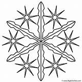 Coloring Snowflake Christmas Pages Winter Line Snowflakes Cliparts Print Clipart Printable Activity Library Clip Snowflake2 Bigactivities Popular Codes Insertion sketch template