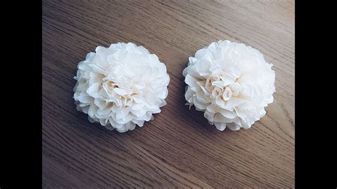 small tissue paper flower simple tutorial