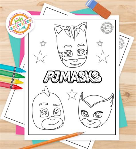 printable pj masks coloring pages kids activities blog