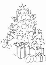 Coloriage Colorat Craciun Brad Bradul Planse Kerst Cadeaux Boom Desene Impodobit Cadouri Alberi Arbres Fise Kleurplaten Kleurplaat Sapins Sapin Kolorowanki sketch template