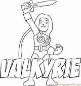 Valkyrie Coloringpages101 sketch template