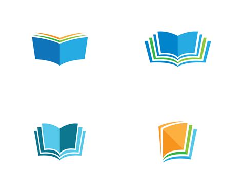book logo  vector art   downloads