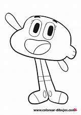 Gumball Darwin Colouring Seç Drawings sketch template