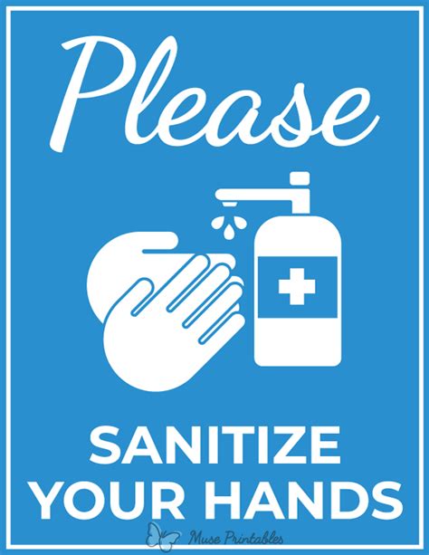 sanitize  hands sign printable  printa vrogueco