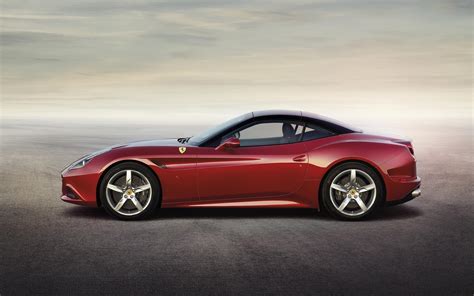 red ferrari california side view hd desktop wallpaper widescreen