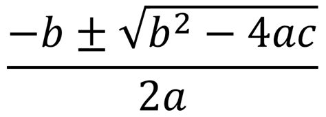 quadratic formula open middle