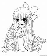 Coloring Pages Anime Cute Coloring4free Chibi Related Posts sketch template