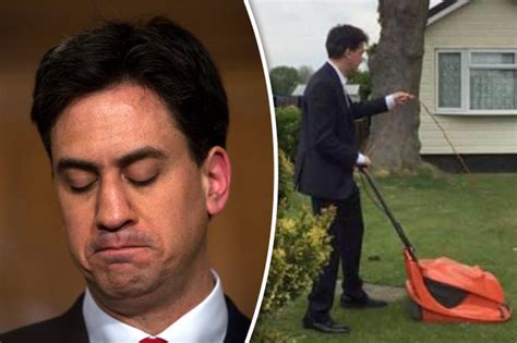 ed miliband lawnmower former labour leader slammed by constituent for rubbish mowing daily star