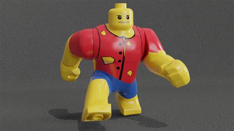 lego giant minifigure torn worn bigfig rblender