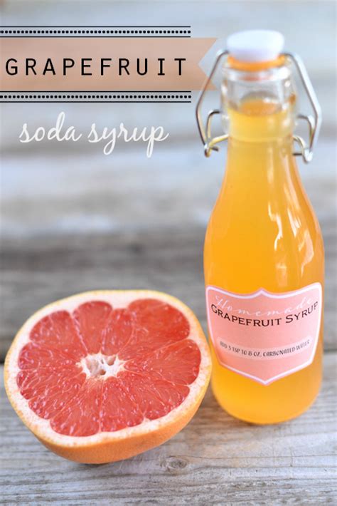 grapefruit soda syrup favors   printable labels