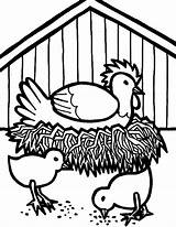 Coop Hen Hatching Netart sketch template