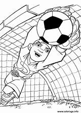 Coloriage Gardien Footballeur Dessin Imprimer Coloriages Deporte Superbe Parade Colorier Sur Hugolescargot sketch template