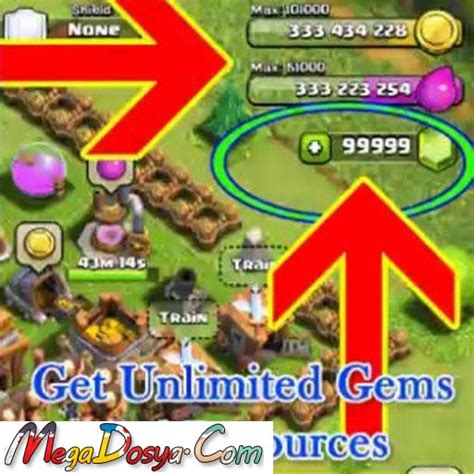 unlimited gems clash  clans hile apk mod megadosya