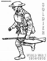 Soldier War Drawing Coloring Ww1 Pages Template Print Getdrawings Gif sketch template