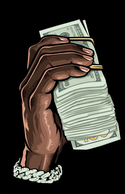 money  hand cash stacks held  hustler gangster cream paperchaser