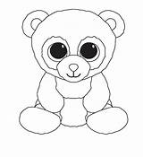 Beanie Coloring Boo Pages Ty Boos Kids Printable Bamboo Party Colouring Color Open sketch template