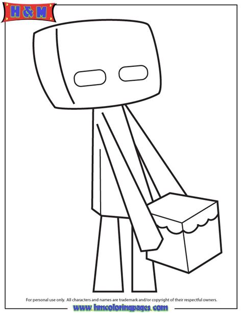 cute cartoon enderman coloring page hm coloring pages minecraft