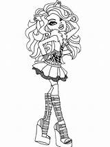 Monster High Pages Coloring Clawdeen Getcolorings sketch template