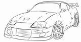 Supra Toyota Coloring Pages 1998 Trending Days Last sketch template