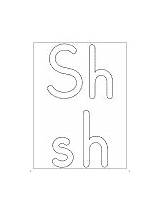Sh Digraph Coloring Letter Printable Worksheets Handwriting Posters Pages Template sketch template