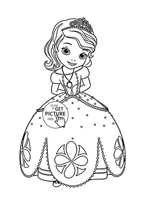 princess sofia coloring page  kids disney  girls coloring pages