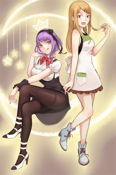 Shidare Hotaru And Endou Saya Dagashi Kashi Drawn By