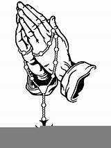 Praying Hands Rosary Prayer Clipart Drawing Sketch Rosenkranz Vector Clip Drawings Paintingvalley Clker Public Pngimg Large Rating sketch template
