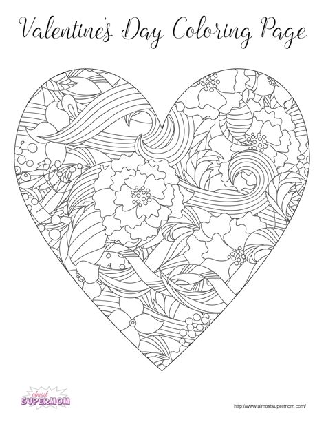 valentines day printable coloring pages prntbl