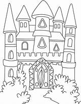 Colorir Castelos Castelo sketch template