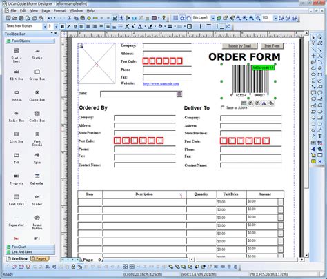 electronic form design form printing form filling component library visual studio marketplace