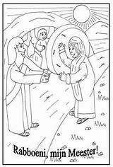Pasen Kleurplaten Graf Gelovenisleuk Jezus Bijbel Geloven Religie Categorie Meester Afkomstig sketch template