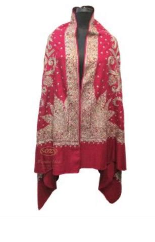 pashmina zari embroided allover shawl  items oriental exports