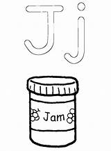 Coloring Jam Pages Kids Jar Choose Board Jelly sketch template
