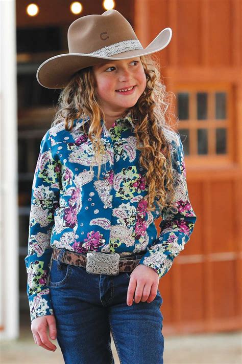 girls paisley print snap front from cruel girl 192584291513