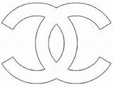 Chanel Logo Stencil Printable Sketch Coloring Printables Cake Template Decor Style Coco Logos Suche Google Party Birthday House Crafts Paper sketch template