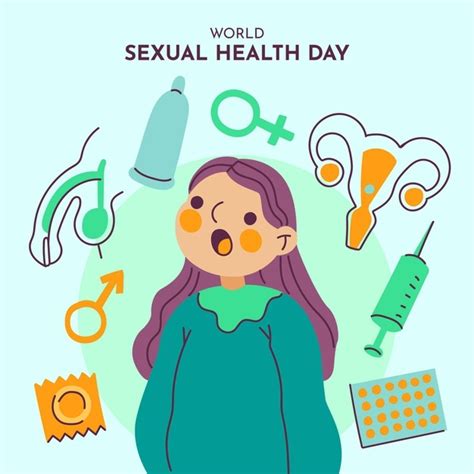 Fundo De Dia Mundial Da Saúde Sexual Com Mulher E Elementos Vetor Grátis