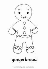 Gingerbread Coloring Man Kids Colouring Christmas Pages Printable Ginger Bread Print Story Drawing Outline Boy Clipart Preschoolers Color Cliparts Coloring4free sketch template