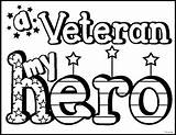 Coloring Pages Veteran Veterans sketch template