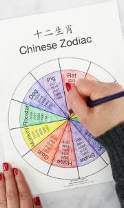 chinese zodiac wheel fun interactive printable