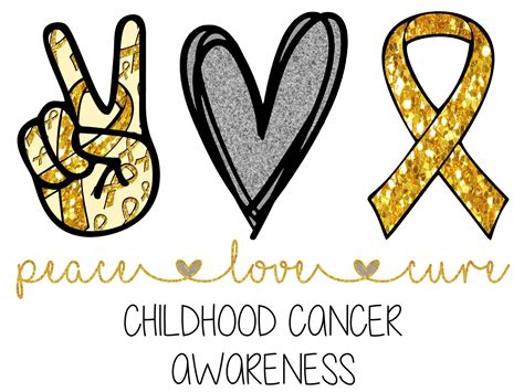 childhood cancer awareness ribbon png instant  cut etsy