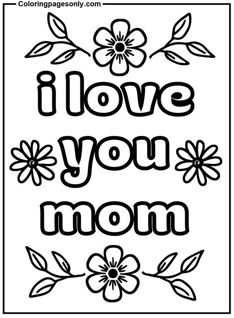 love  mom coloring pages  getcolorings  fre vrogueco