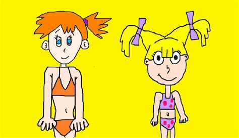 misty and angelica pickles wearing their bikinis by