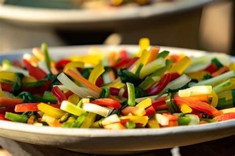 premium photo colourful vegetable   lind shape bundle