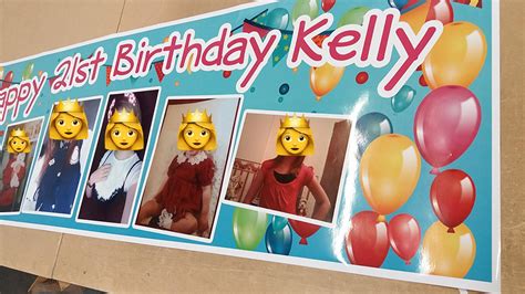ftxft birthday banner personalized photo  photo adults etsy