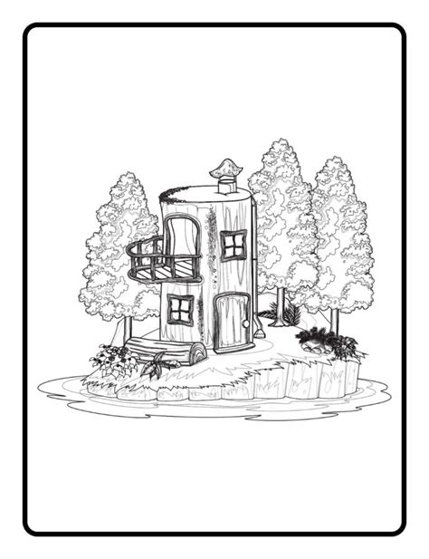tree house coloring pages   printable  verbnow