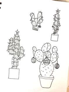 printable coloring page christmas cactus minis drawing cactus