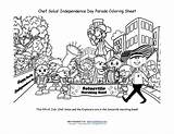 Parade Coloring July Independence Pages Sheet Fourth Kids Fun Thanksgiving 4th Printable Solus Chef Theme Visit sketch template