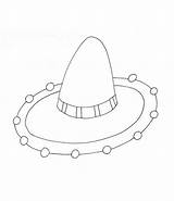 Sombrero Coloring Pages Kids Disney sketch template