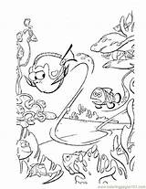 Coloring Pages Nemo Finding Dory Kids Crush Too Color Printable Fast Clipart Drawing Diving Swims Sheet sketch template