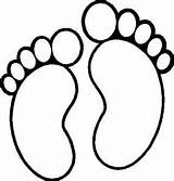 Footprint Footprints Pies Printablee Clipartmag Cutout sketch template